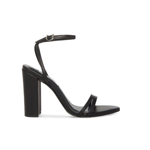 Steve Madden Candid Black Heeled Sandals Womens Size 10 New in Box - Picture 4 of 7